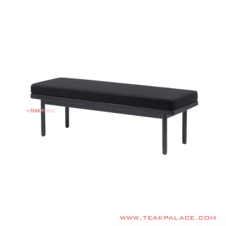 Ottoman Black Malika Minimalist Series
