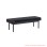Ottoman Black Malika Minimalist Series