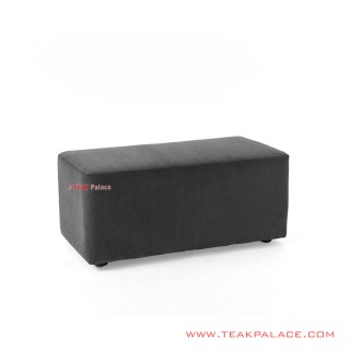 Bangku Ruang Tamu Jati Kain Hitam Seri Lavica