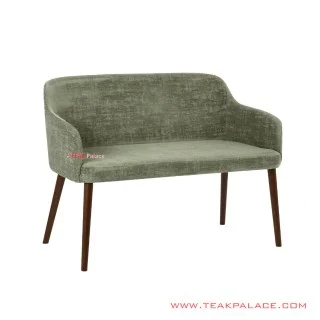 Bangku Tamu Zafia Hijau Minimalis Jati