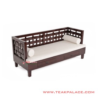 Bangku Kayu Jati Minimalis Ketupat 3 Dudukan Bangku Kayu Jati Minimalis Ketupat 3 Dudukan