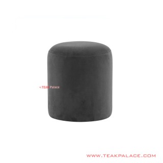 Stool Ruang Tamu Kain Hitam Seri Tiwi