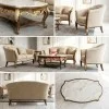 Set Sofa Kayu Jati Mewah Seri Begawan 321 Top Marmer – Elegan & Klasik Modern