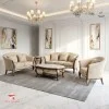 Set Sofa Kayu Jati Mewah Seri Begawan 321 Top Marmer – Elegan & Klasik Modern