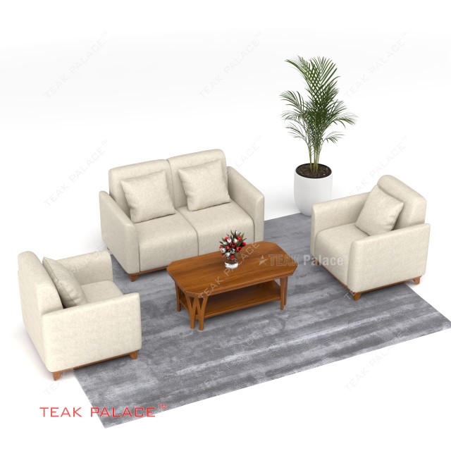 Kursi Minimalis 211 Jati TKDN Benson Krem