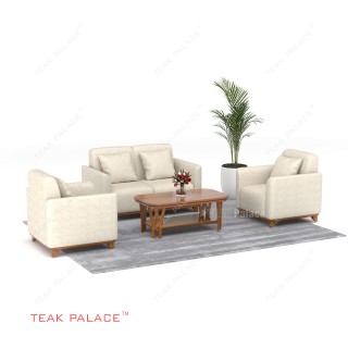 Kursi Minimalis 211 Jati TKDN Benson Krem