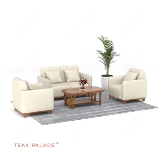 Kursi Minimalis 211 Jati TKDN Benson Krem