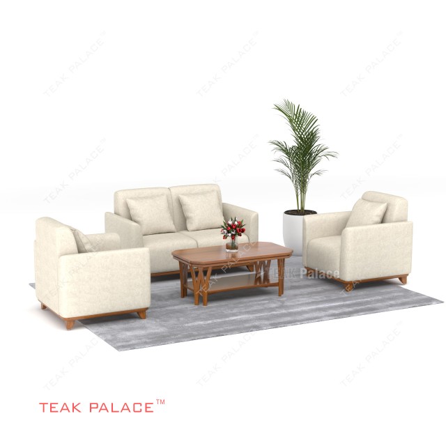 Kursi Minimalis 211 Jati TKDN Benson Krem