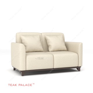 Sofa 2 Dudukan TKDN Jati Seri Benson Krem