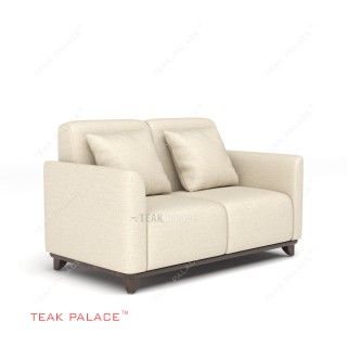 Sofa 2 Dudukan TKDN Jati Seri Benson Krem