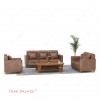 Brown Synthetic Leather Sofa 321 Benson TKDN Modern Design brown synthetic leather sofa 321 benson tkdn modern design 54
