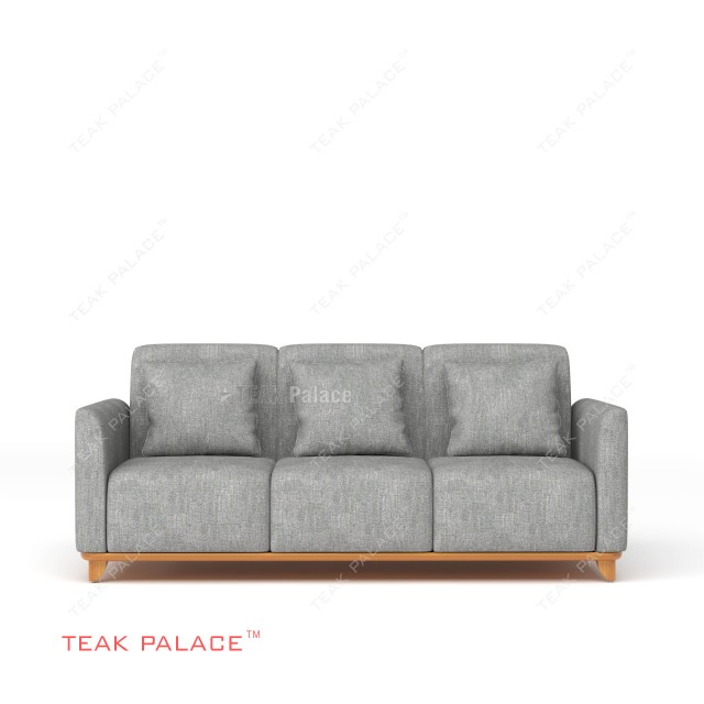 Benson Grey 3-Seat modern Teak Sofa with TKDN benson grey 3-seat modern teak sofa with tkdn 54
