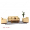 Modern Sofa 311 TKDN Benson Synthetic Leather Mocha Color modern sofa 311 tkdn benson synthetic leather mocha color 54