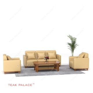 Sofa 311 TKDN Benson Kulit Sintetis Warna Mocca