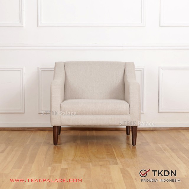 Cellini Minimalist Single Sofa Cream Fabric TKDN cellini minimalist single sofa cream fabric tkdn 63