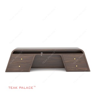 Meja TV Minimalis Imola Untuk TV 100" Kayu Jati Black Walnut Meja TV Minimalis Imola Untuk TV 100" Kayu Jati Black Walnut