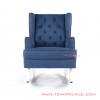 Rocking Chair White Duco Minimalist Teak Sparkling Denim rocking chair white duco minimalist teak sparkling denim 66