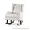 Rivoli Cloud Minimalist Gerlis Black Teak Rocking Chair