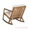 Rocking Chair Minimalist Vernon With Cushion White rocking chair minimalist vernon with cushion white 66