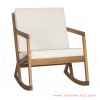 Rocking Chair Minimalist Vernon With Cushion White rocking chair minimalist vernon with cushion white 64