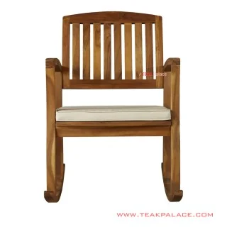 Kursi Goyang Minimalis Santai Bitung Salak Brown