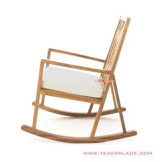 Kursi Goyang Minimalis Vienna Salak Brown With Cushion