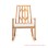 Kursi Goyang Minimalis Vienna Salak Brown With Cushion