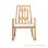 Kursi Goyang Minimalis Vienna Salak Brown With Cushion