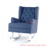 Rocking Chair White Duco Minimalist Teak Sparkling Denim rocking chair white duco minimalist teak sparkling denim 67