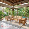 Sofa Ruang Tamu Elegan Minimalis Seri Benoa 321 - Kayu Jati Solid