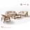 Set Kursi Kayu Jati Minimalis Modern Laguna Series - Kemewahan Ruang Tamu
