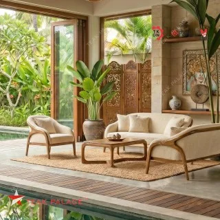 Set Kursi Kayu Jati Minimalis Modern Laguna Series - Kemewahan Ruang Tamu Set Kursi Kayu Jati Minimalis Modern Laguna Series - Kemewahan Ruang Tamu