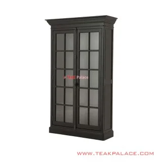 Lemari Hiasan Klasik Minimalis Hitam Antik Seri Batavia