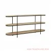harrison natural black iron leg minimalist console table 51