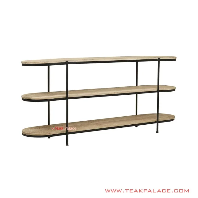 harrison natural black iron leg minimalist console table 49