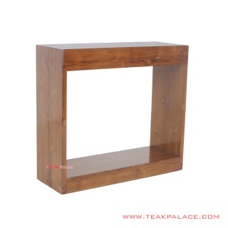 Meja Konsol 2 Laci Jati Salak brown Seri Almada