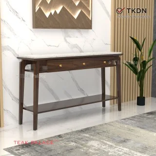 Meja Konsol Minimalis Modern Mewah Marmer Zenvo