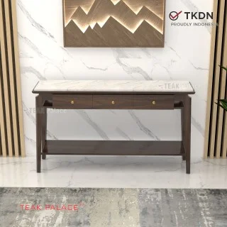 Meja Konsol Minimalis Modern Mewah Marmer Zenvo