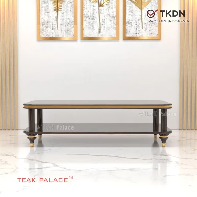 Meja Tamu Jati Mewah Minimalis Modern Nias