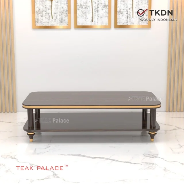 Meja Tamu Jati Mewah Minimalis Modern Nias