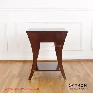 Betsey Series TKDN Teak Wood Minimalist Corner Table