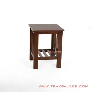 Meja Sudut Black Walnut Seri Bali Minimalis