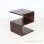 Teak Minimalist Corner Table Vector