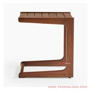Minimalist Corner Teak Solid Table Masamba Series