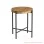Corner Table Natural Minimalist Angular Iron Table Tanjung Series