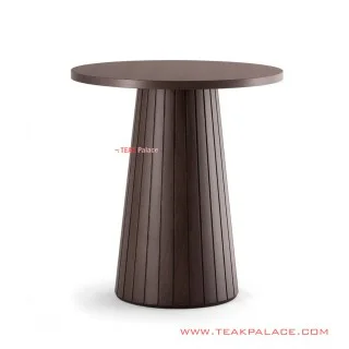 Meja Sudut Jati Black Walnut Seri Saiya