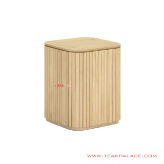 Meja Sudut Minimalis Jati Natural Ivina