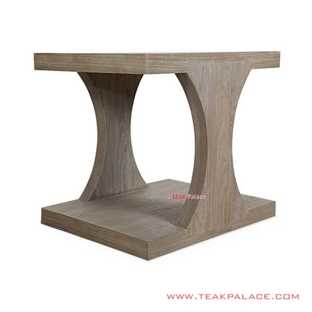 White Wash Akio Teak Minimalist Corner Table white wash akio teak minimalist corner table 59