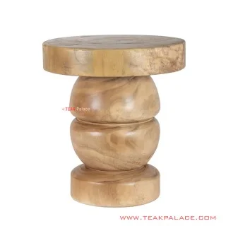 Meja Sudut Minimalis Golden Teak Seri Balibo