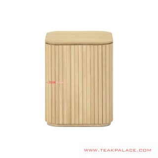 Meja Sudut Minimalis Jati Natural Ivina